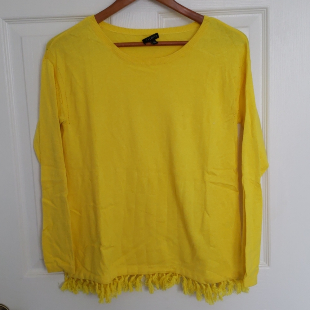 Talbots tassel bottom sweater